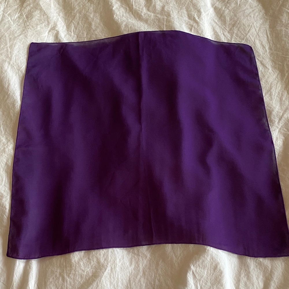 3 for $15! Purple Square Neck Scarf